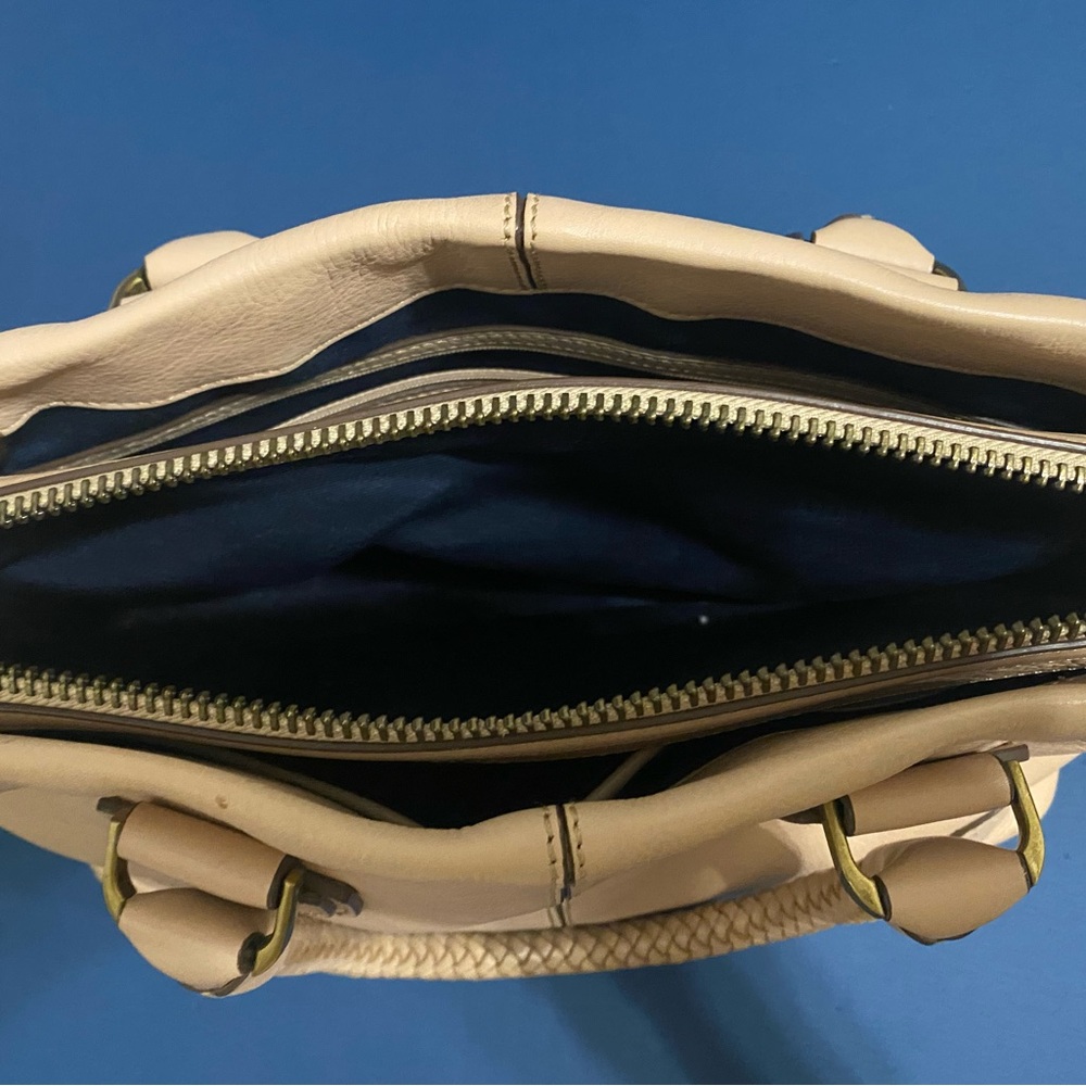 Cole Haan leather satchel. Nude beige. - Picture 4 of 6